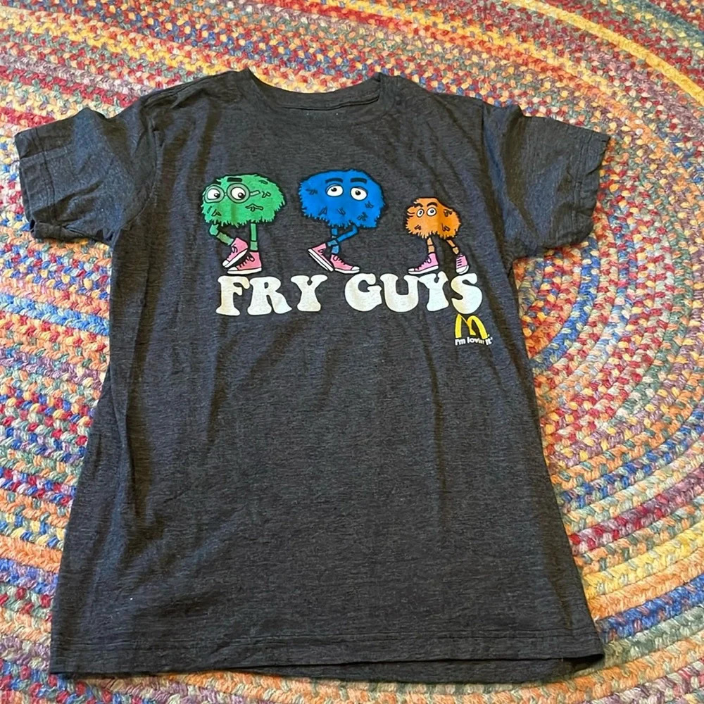 McDonalds Fry Guys Gray I’m Loving It Retro T shirt small
